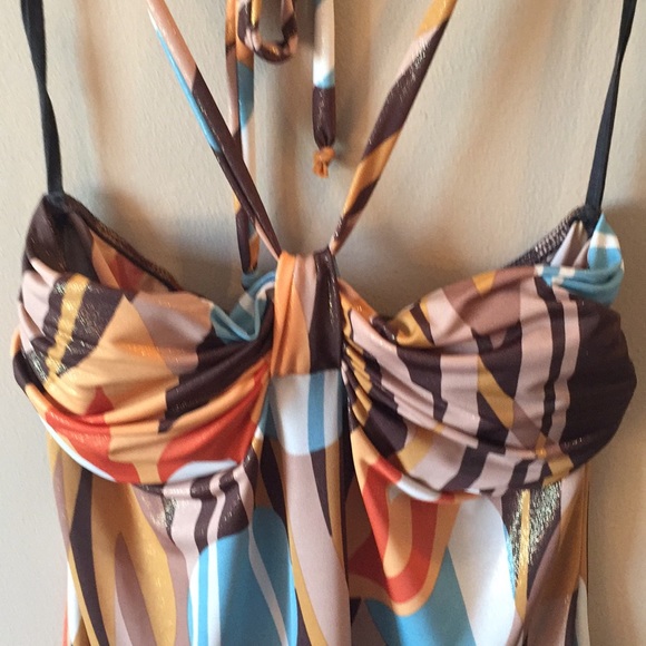 Hot & Delicious Tops - Mulitcolor Halter Blouse